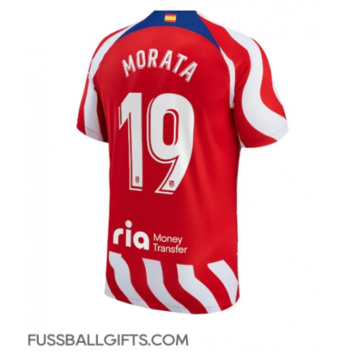 Atletico Madrid Alvaro Morata #19 Fußballbekleidung Heimtrikot 2022-23 Kurzarm